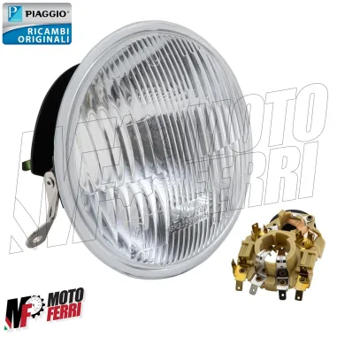 Faro Anteriore Originale Piaggio Vespa PX 125 150 200 Arcobaleno in Vetro