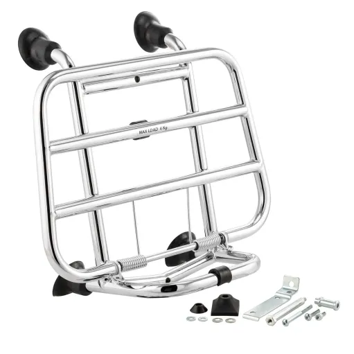 MF2787 Portapacchi Anteriore Vespa Primavera Sprint 50 125 150 Originale Cromato