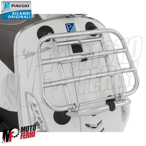 MF2787 Portapacchi Anteriore Vespa Primavera Sprint 50 125 150 Originale Cromato
