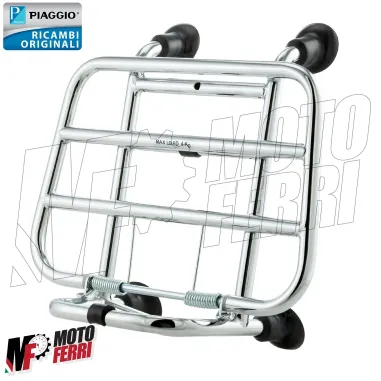 MF2787 Portapacchi Anteriore Vespa Primavera Sprint 50 125 150 Originale Cromato