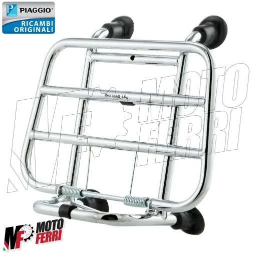 MF2787 Portapacchi Anteriore Vespa Primavera Sprint 50 125 150 Originale Cromato