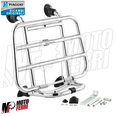MF2787 Portapacchi Anteriore Vespa Primavera Sprint 50 125 150 Originale Cromato