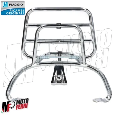 MF7418 Portapacchi Posteriore Cromo Originale Vespa Primavera Sprint 50 125 150