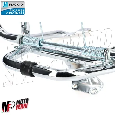 MF7418 Portapacchi Posteriore Cromo Originale Vespa Primavera Sprint 50 125 150