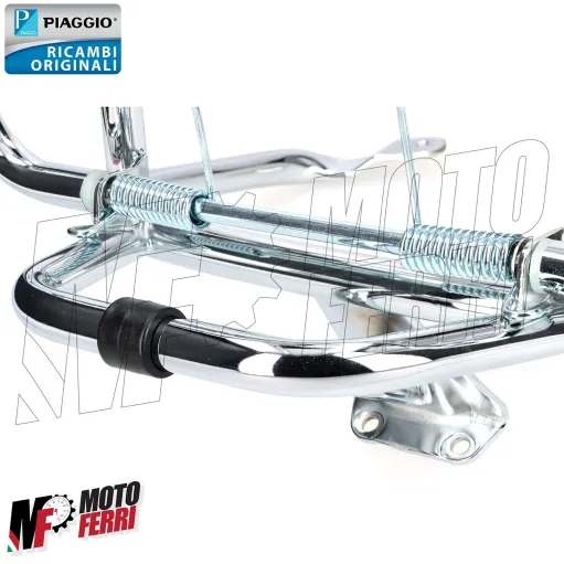 MF7418 Portapacchi Posteriore Cromo Originale Vespa Primavera Sprint 50 125 150