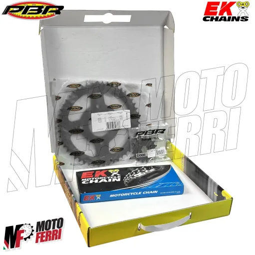 MF7420 Kit Catena Corona 50 Pignone 16 Honda XL 125 R Paris Dakar 125 1983/1991