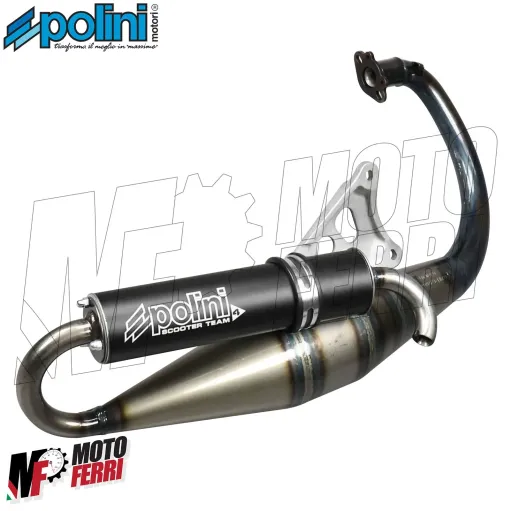 MF2143 Marmitta Polini Scooter Team 4 Minarelli Verticale 50 Booster Spirit BWS