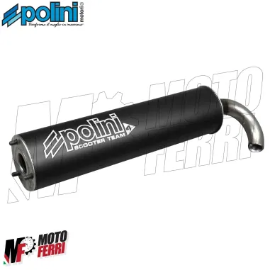 MF2143 Marmitta Polini Scooter Team 4 Minarelli Verticale 50 Booster Spirit BWS