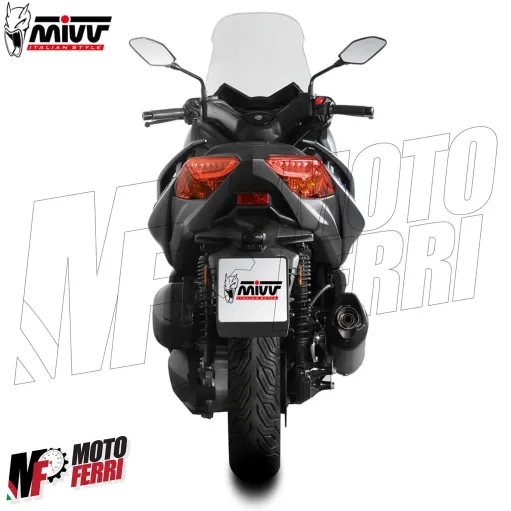 MF3484 Marmitta Terminale Mivv Mover Yamaha XMax 300 2021 / 2024 Inox Omologato