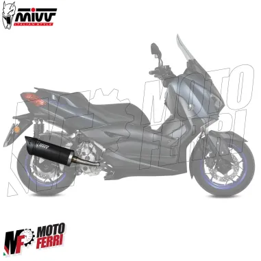MF3484 Marmitta Terminale Mivv Mover Yamaha XMax 300 2021 / 2024 Inox Omologato