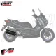 MF3484 Marmitta Terminale Mivv Mover Yamaha XMax 300 2021 / 2024 Inox Omologato