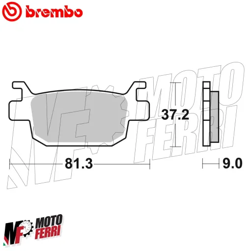 MF7440 Pastiglie Freno Posteriore Brembo Sinterizzate Honda SH 125 150 300 350