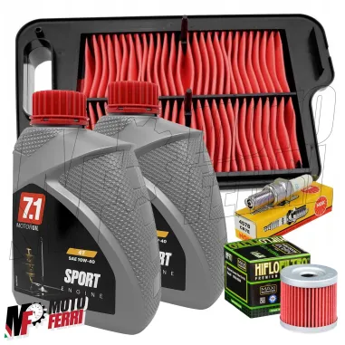 MF7441 Kit Olio Malossi 10W40 + Filtro Aria Candela Suzuki Burgman 400 2007/2017