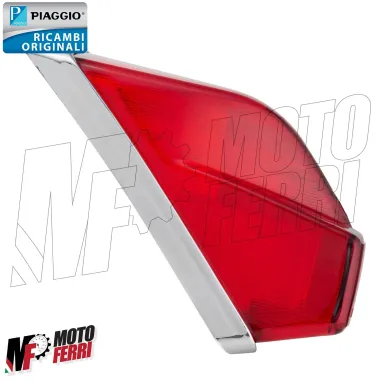 Fanale Stop Posteriore Bordino Cromato Originale Vespa PX 125 150 200 Millenium