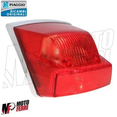 Fanale Stop Posteriore Bordino Cromato Originale Vespa PX 125 150 200 Millenium