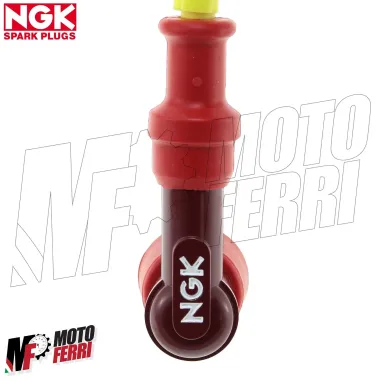 MF0807 Cavo Candela Silicone Giallo NGK Racing Pipetta Vespa 50 125 PK V Rush