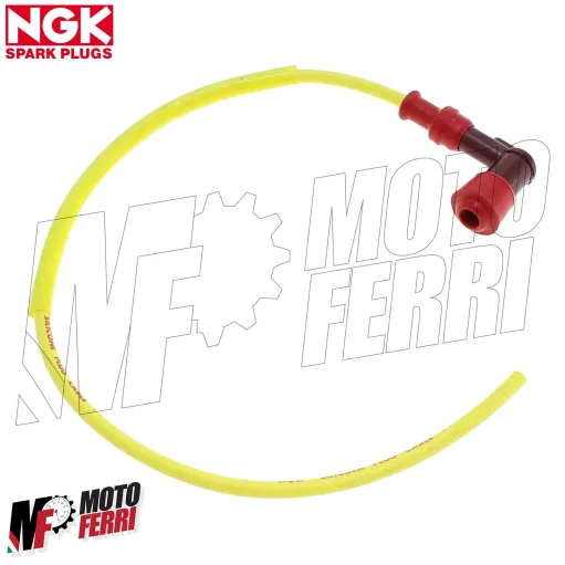 MF0807 Cavo Candela Silicone Giallo NGK Racing Pipetta Vespa 50 Special PK
