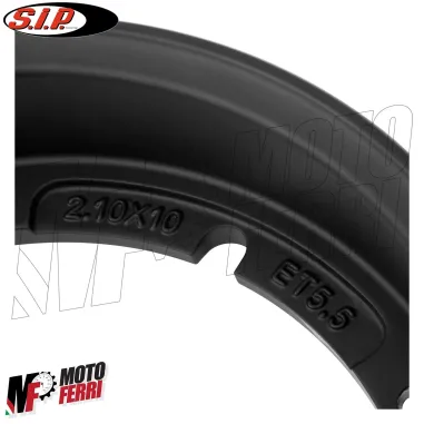 Cerchio Tubeless SIP Nero 2.10 X 10 Vespa 50 Special R L N PK S XL N V FL ET3 PX