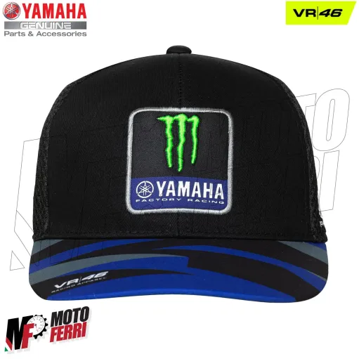 MF7442 Cappello Yamaha Monster Energy MotoGP Replica VR46 Nero / Blu