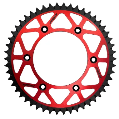 MF7457 Corona PBR 52 Denti Honda CRF 450 X 4T mod 2005 / 2023 in Ergal Rosso