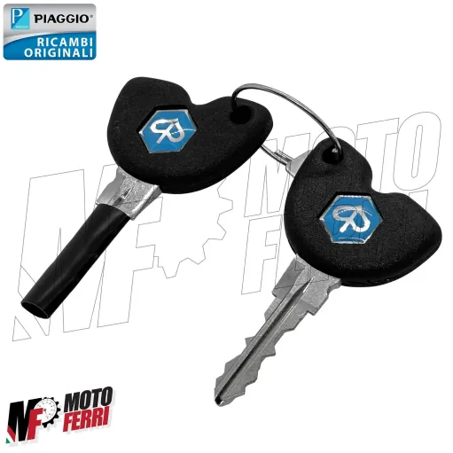 MF7477 Kit Chiavi Serrature Completa Originale Piaggio Beverly 125 mod 2013 / 2015
