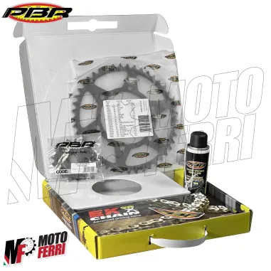 MF3118 Kit Trasmissione PBR Yamaha R6 2006/2024 Corona 45 Pignone 16 Catena 525