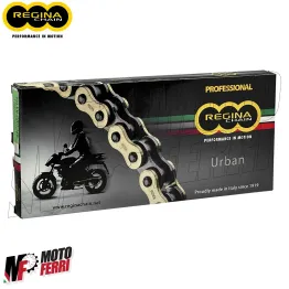 Catena Regina Passo 520 Moto Cross Enduro Senza ORing 120 Maglie Oro 2