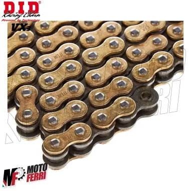 MF7483 Catena Trasmissione Moto DID VX3 Passo 520 120 Maglie Oro Gold con X-Ring