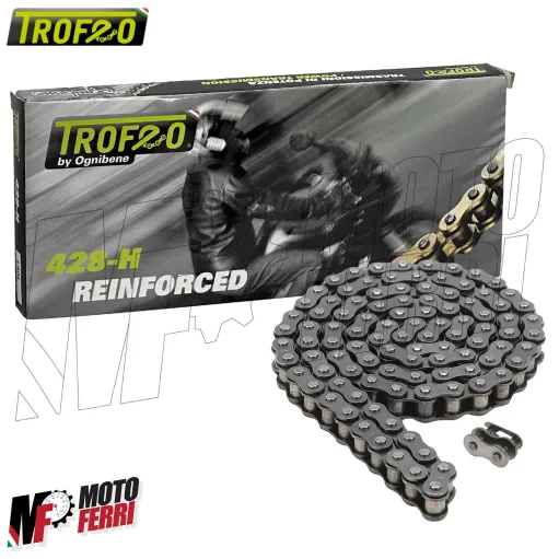 MF2175 Catena Trasmissione Trofeo Passo 428 Rinforzata 140 Maglie Moto Cross