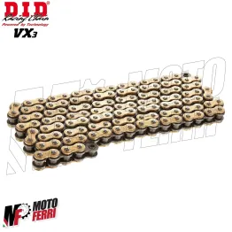 MF1902 Catena Trasmissione DID VX3 Moto Passo 525 Maglie 120 Oro Gold con X-Ring 2