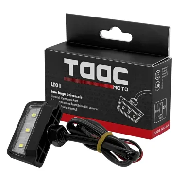 MF7486 Luce Targa Portatarga TAAC Moto Led Universale Omologata 50x25mm