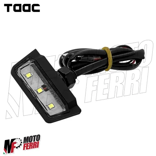 MF7486 Luce Targa Portatarga TAAC Moto Led Universale Omologata 50x25mm