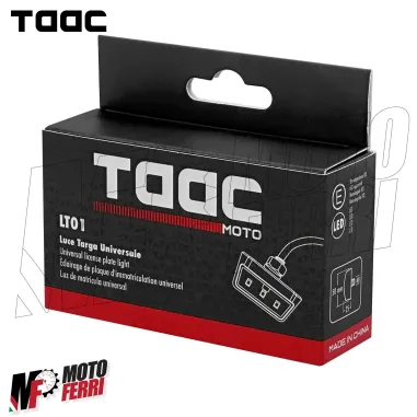 MF7486 Luce Targa Portatarga TAAC Moto Led Universale Omologata 50x25mm