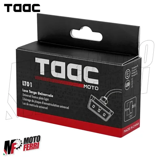 MF7486 Luce Targa Portatarga TAAC Moto Led Universale Omologata 50x25mm