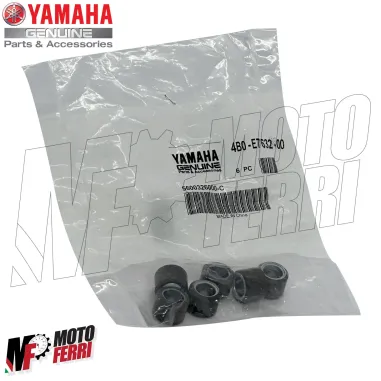 MF7491 Kit 6 Rulli Variatore Originale Yamaha Aerox BWS / MBK Booster Nitro 50