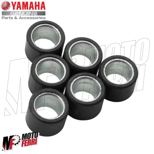 MF7491 Kit 6 Rulli Variatore Originale Yamaha Aerox BWS / MBK Booster Nitro 50