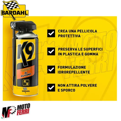 MF7497 Spray Lubrificante Multiuso al Silicone Sbloccante Bardahal K9 400ml