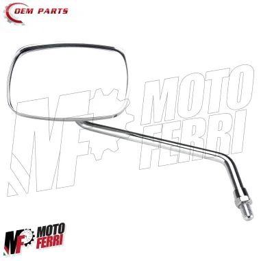 MF7553 Specchietto Sinistro Cromato Aprilia Scarabeo 125 150 200 Rotax 1999-2004