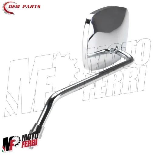 MF7553 Specchietto Sinistro Cromato Aprilia Scarabeo 125 150 200 Rotax 1999-2004