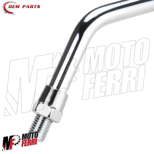 MF7553 Specchietto Sinistro Cromato Aprilia Scarabeo 125 150 200 Rotax 1999-2004