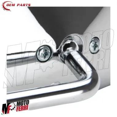 MF7553 Specchietto Sinistro Cromato Aprilia Scarabeo 125 150 200 Rotax 1999-2004