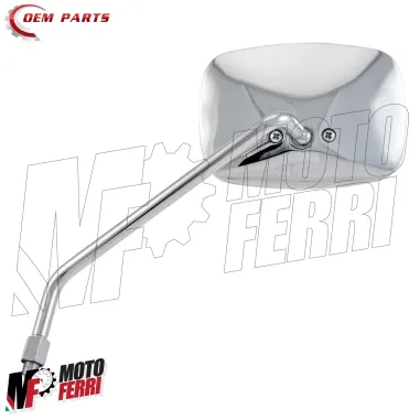 MF7553 Specchietto Sinistro Cromato Aprilia Scarabeo 125 150 200 Rotax 1999-2004