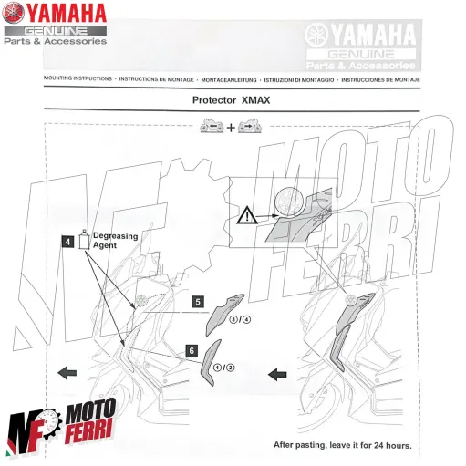 MF7593 Protezione Scudo Anteriore Originale Yamaha XMax 125 300 mod 2023 2024