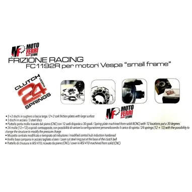 MF1169 KIT FRIZIONE MODIFICA NEWFREN 24 MOLLE 7 DISCHI VESPA 50 SPECIAL PK ET3