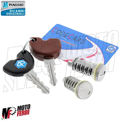 MF7601 Kit Chiavi Serrature Piaggio Beverly 125 250 400 500 mod 2005 / 2010