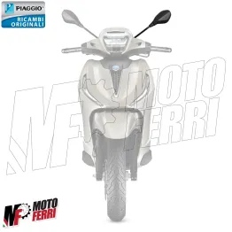MF7604 Specchietto Sinistro Nero Originale Piaggio Beverly 300 400 HPE 2021/2024 2