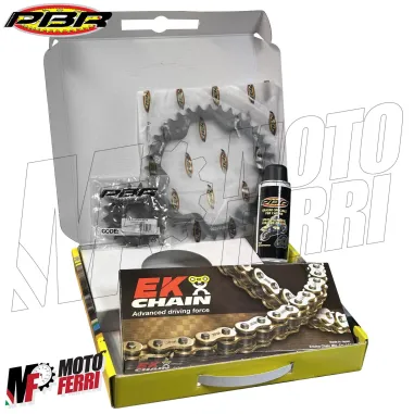 MF7609 Kit Trasmissione KTM Super Duke 1290 - Corona 38 Pignone 17 Catena 525