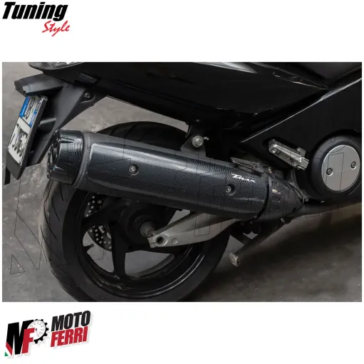 MF3204 Protezione Collettore Marmitta Carbon Look Yamaha TMax 500 da 2001 a 2007
