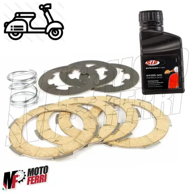 MF1188 DISCHI FRIZIONE MODIFICA A 4 CON MOLLA RINFORZATA VESPA 50 APE