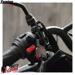 MF7650 Gancio Porta Casco Borsa Keeway RKF 125 / V302 C - Alluminio CNC Nero 2